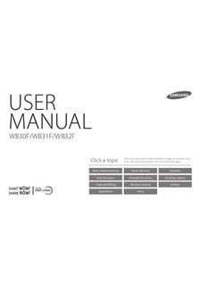 Samsung WB 32F manual. Camera Instructions.